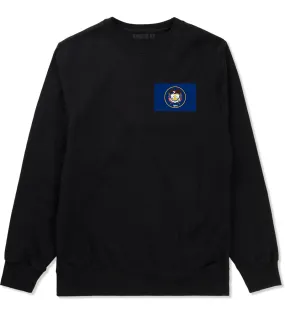 Utah State Flag UT Chest Mens Crewneck Sweatshirt