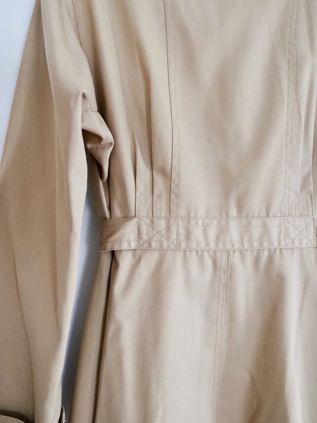 Vintage Classic Belted Trench Coat