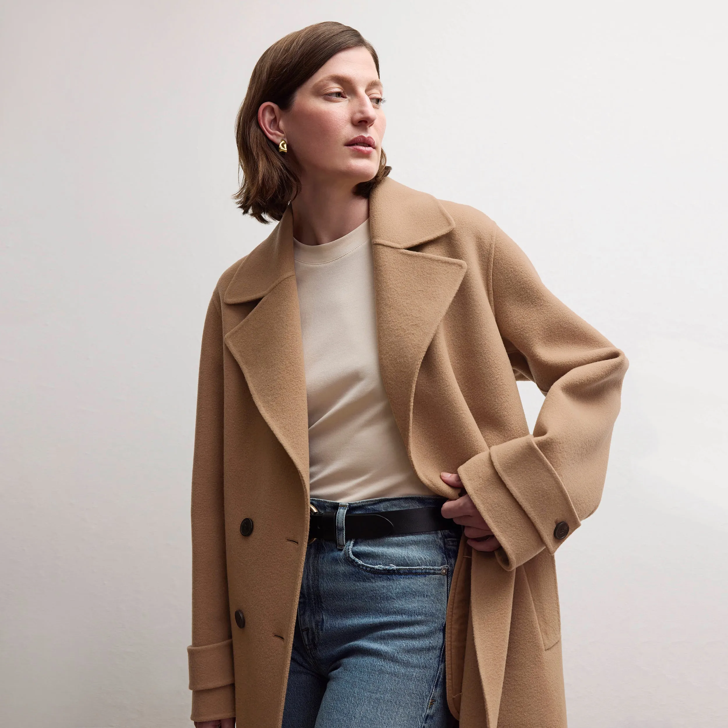 Viola Coat - Double-Face Wool :: Camel