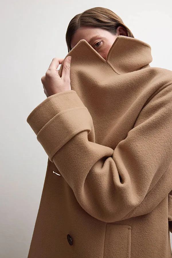 Viola Coat - Double-Face Wool :: Camel