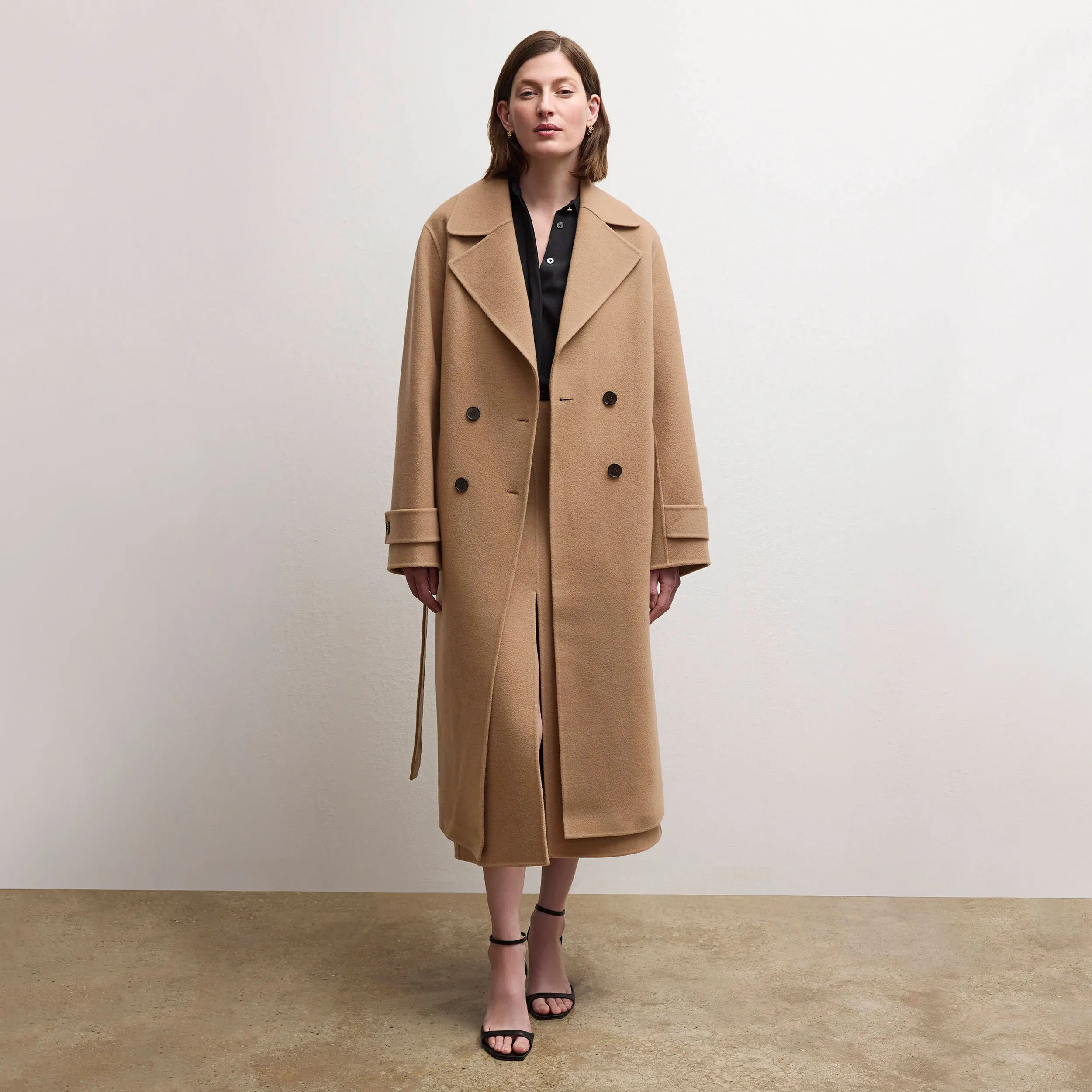 Viola Coat - Double-Face Wool :: Camel