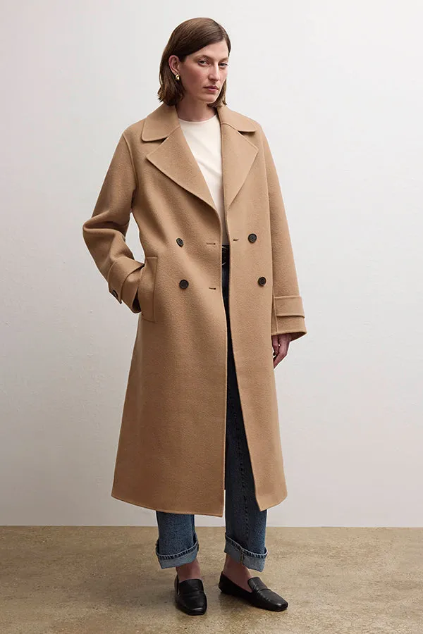 Viola Coat - Double-Face Wool :: Camel