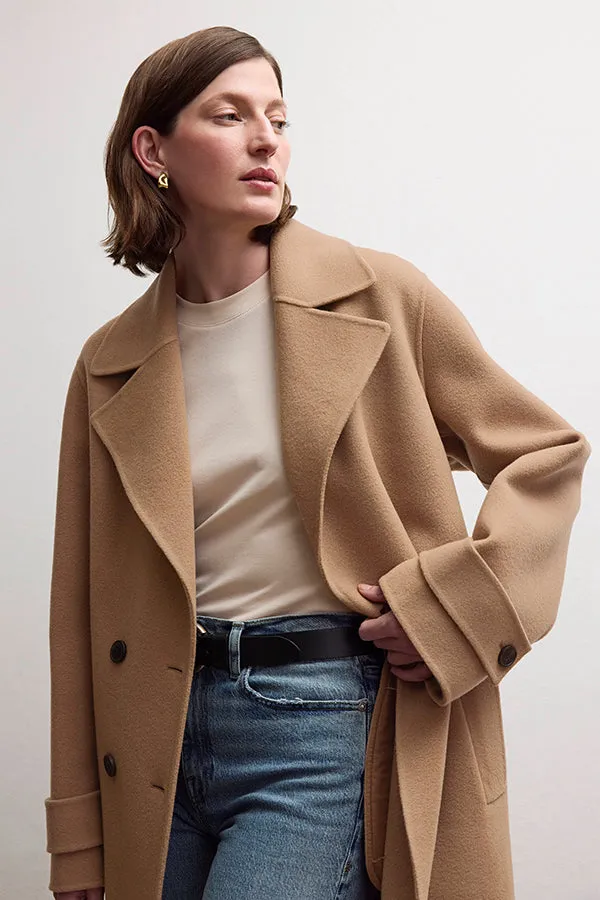 Viola Coat - Double-Face Wool :: Camel