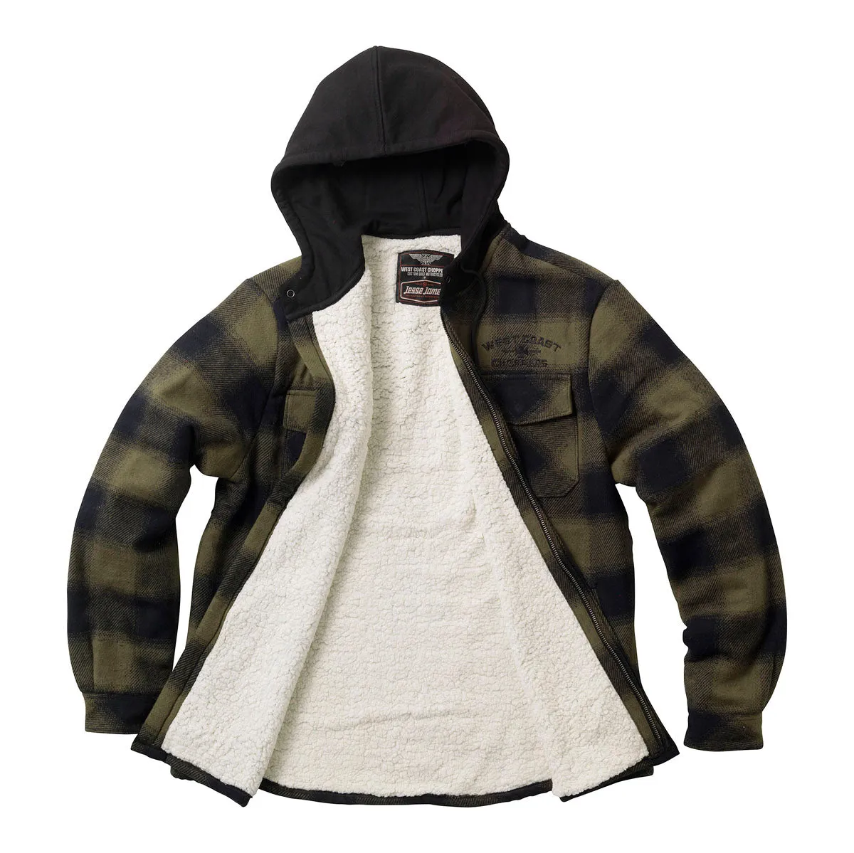 WCC HELL BENT FLANNEL JACKET - OLIVE/BLACK