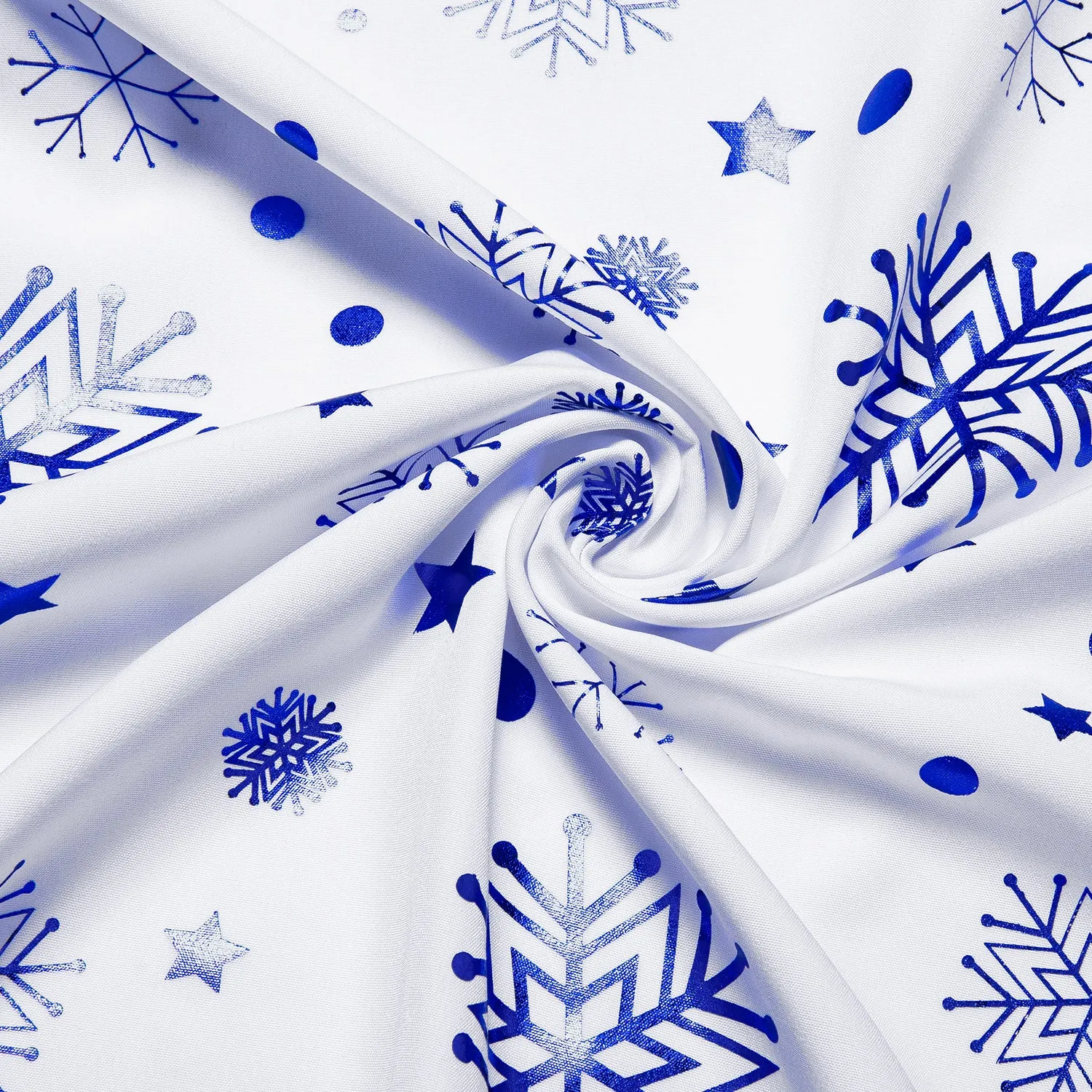 White Blue Snowflakes Long Sleeve Shirt Christmas