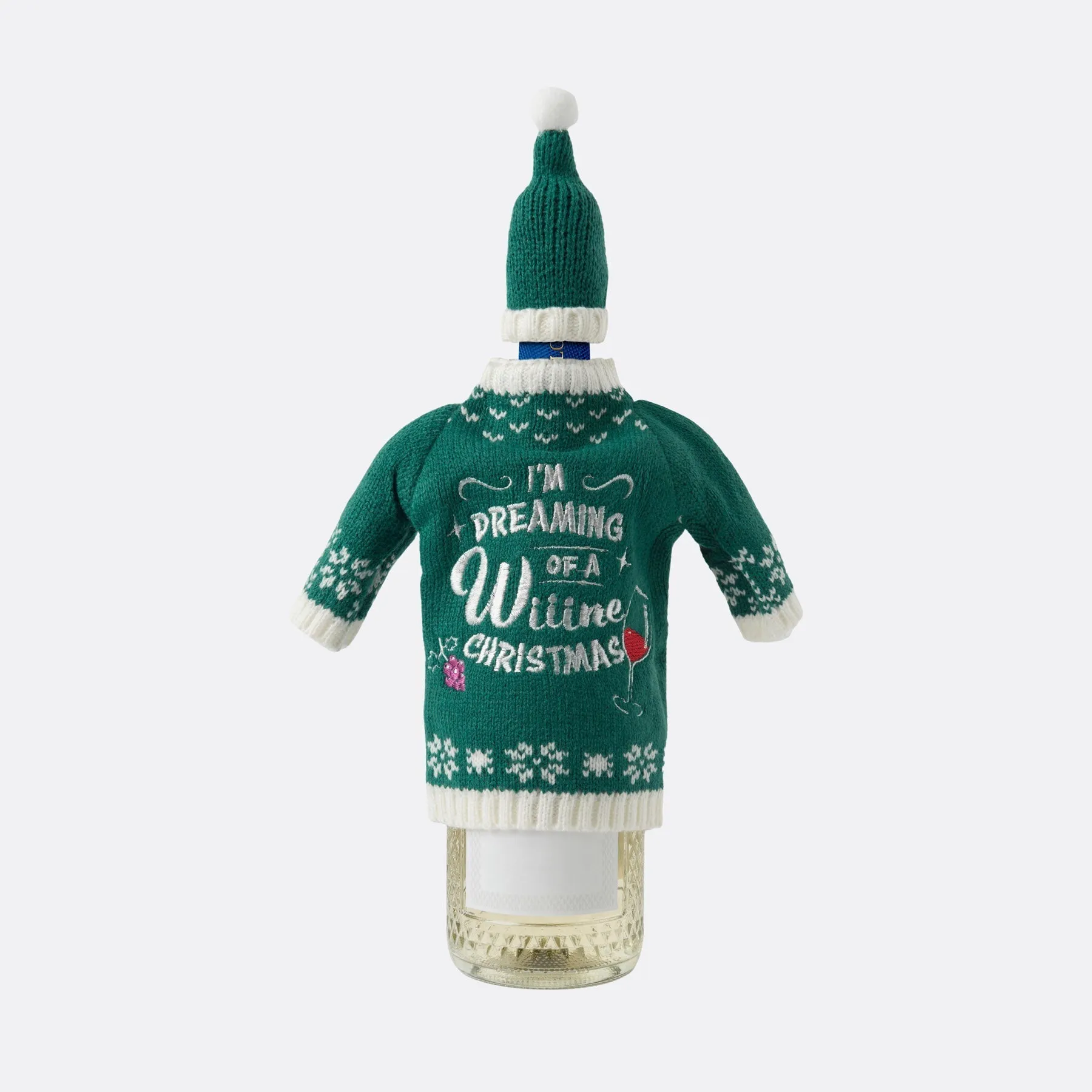 Wine Bottle Christmas Jumper