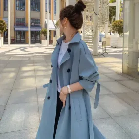 Women's Mid-length Loose Trench coat Jacket