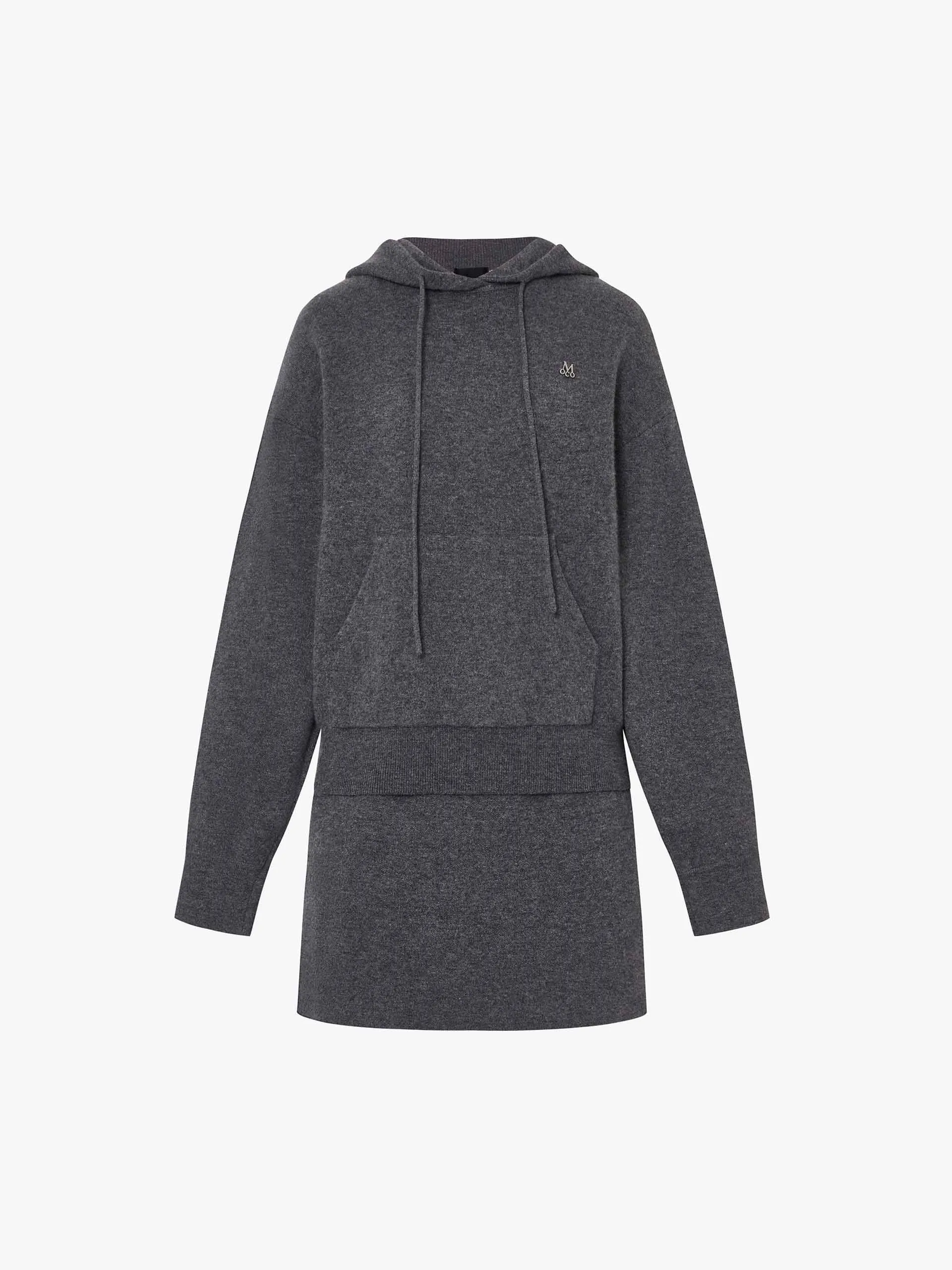 Wool Blend Hood Dress Set