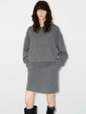 Wool Blend Hood Dress Set