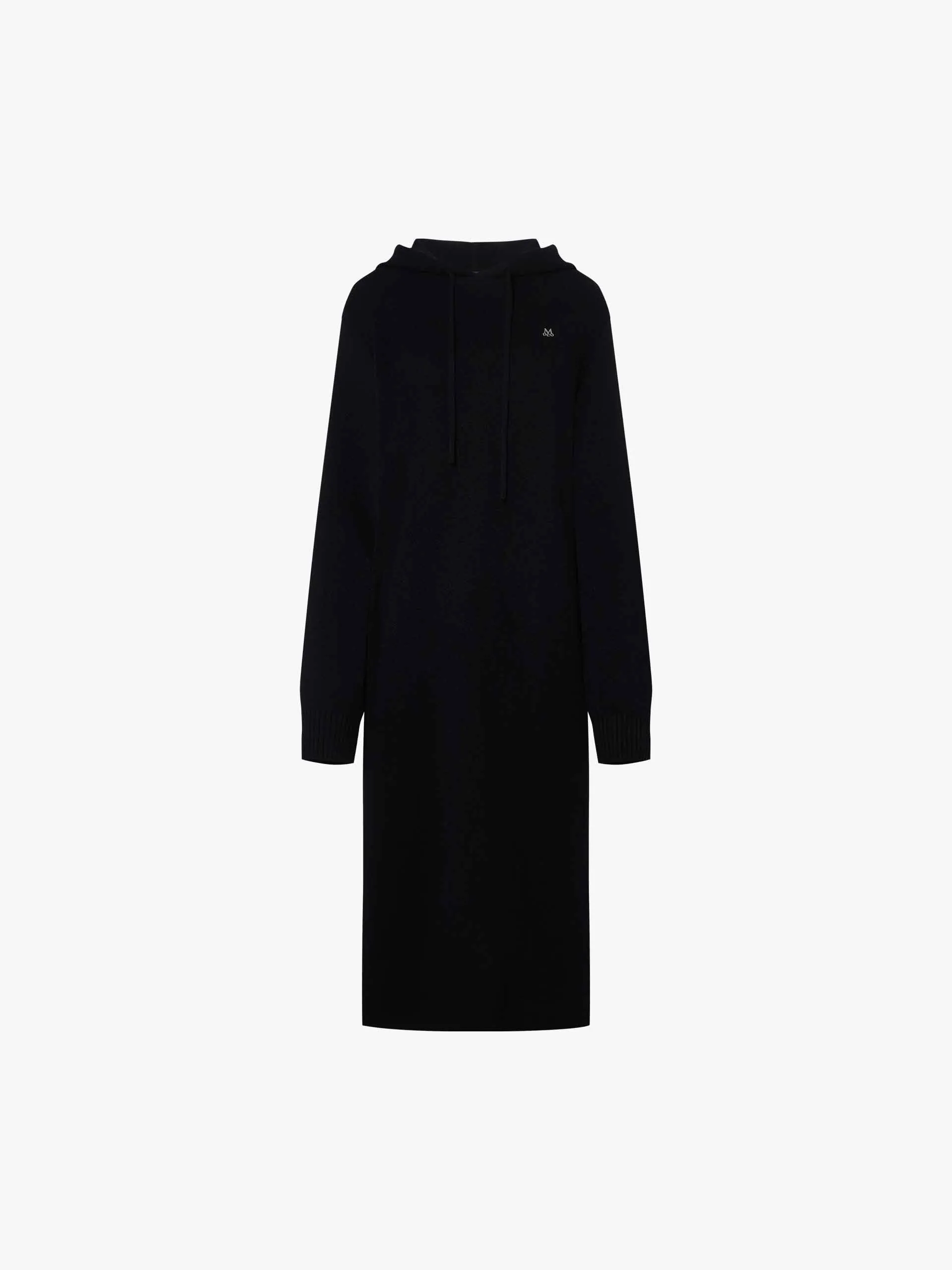 Wool Hood Midi Dress