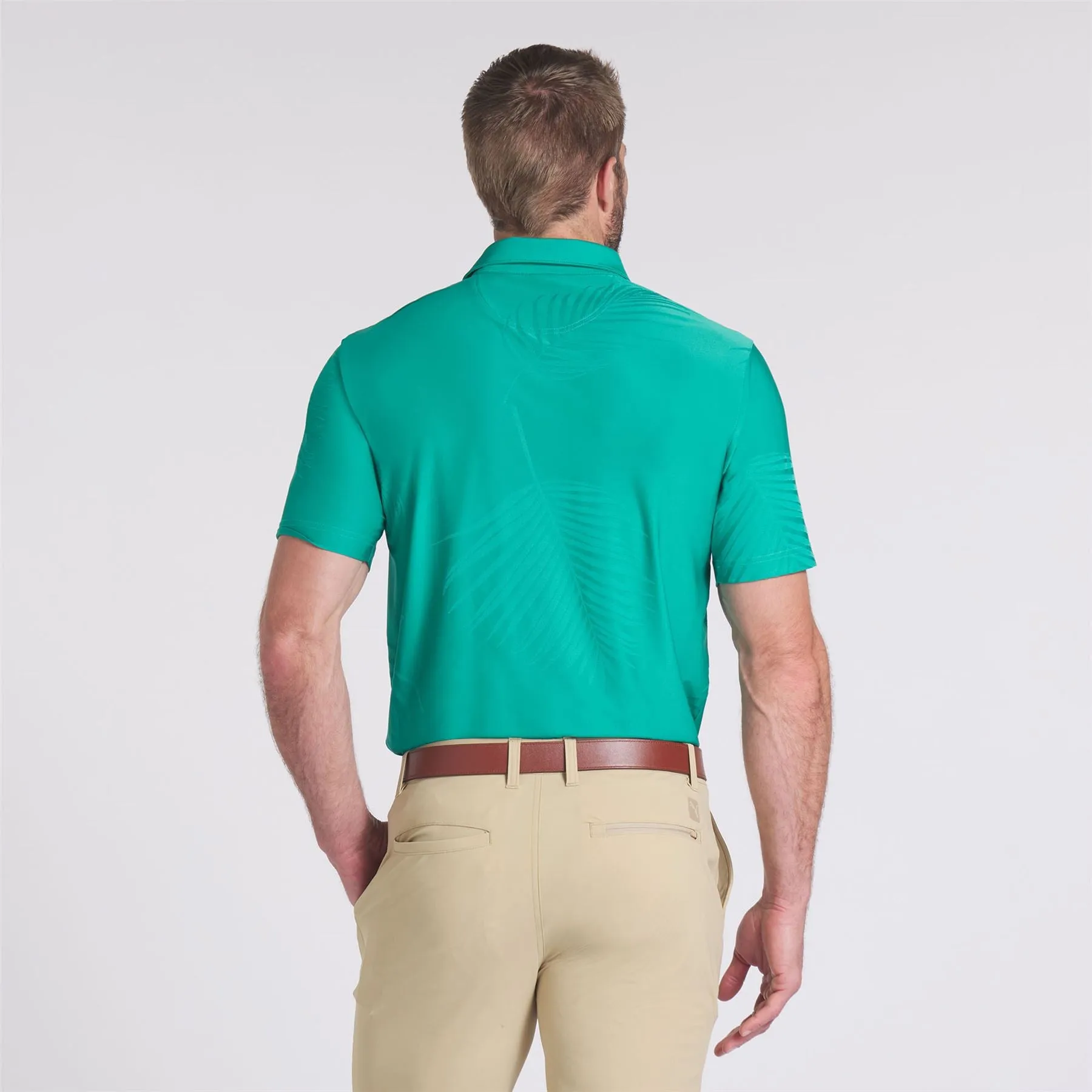 x PTC Jacquard Polo Sparkling Green - AW24