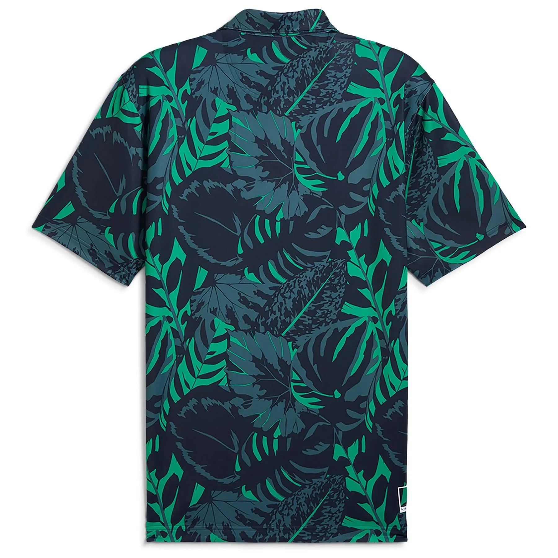 x PTC Palm Glitch Polo Deep Navy/Sparkling Green - AW24