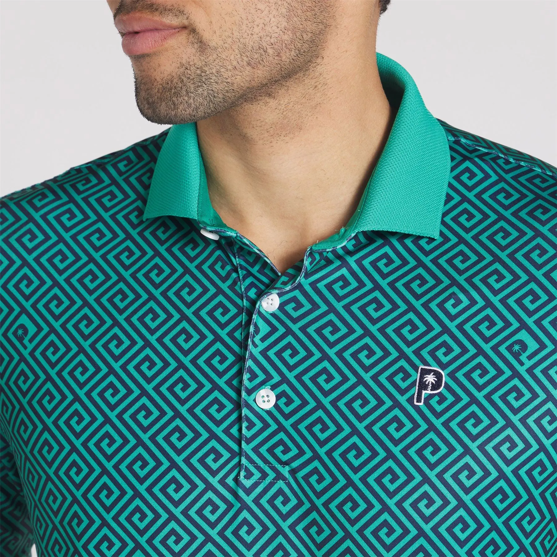 x PTC Resort Polo Deep Navy/Sparkling Green - AW24