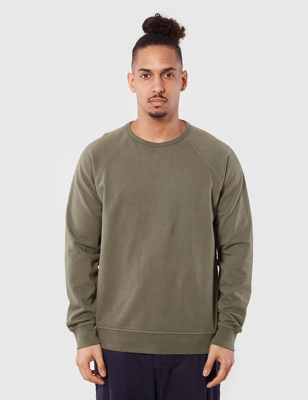 YMC Almost Grown Fleece Sweatshirt - Olive