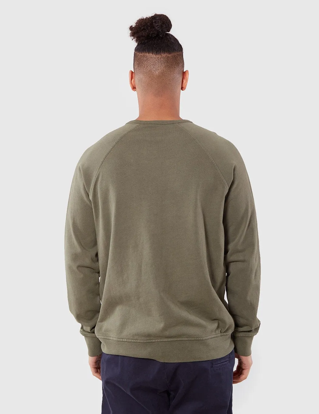 YMC Almost Grown Fleece Sweatshirt - Olive