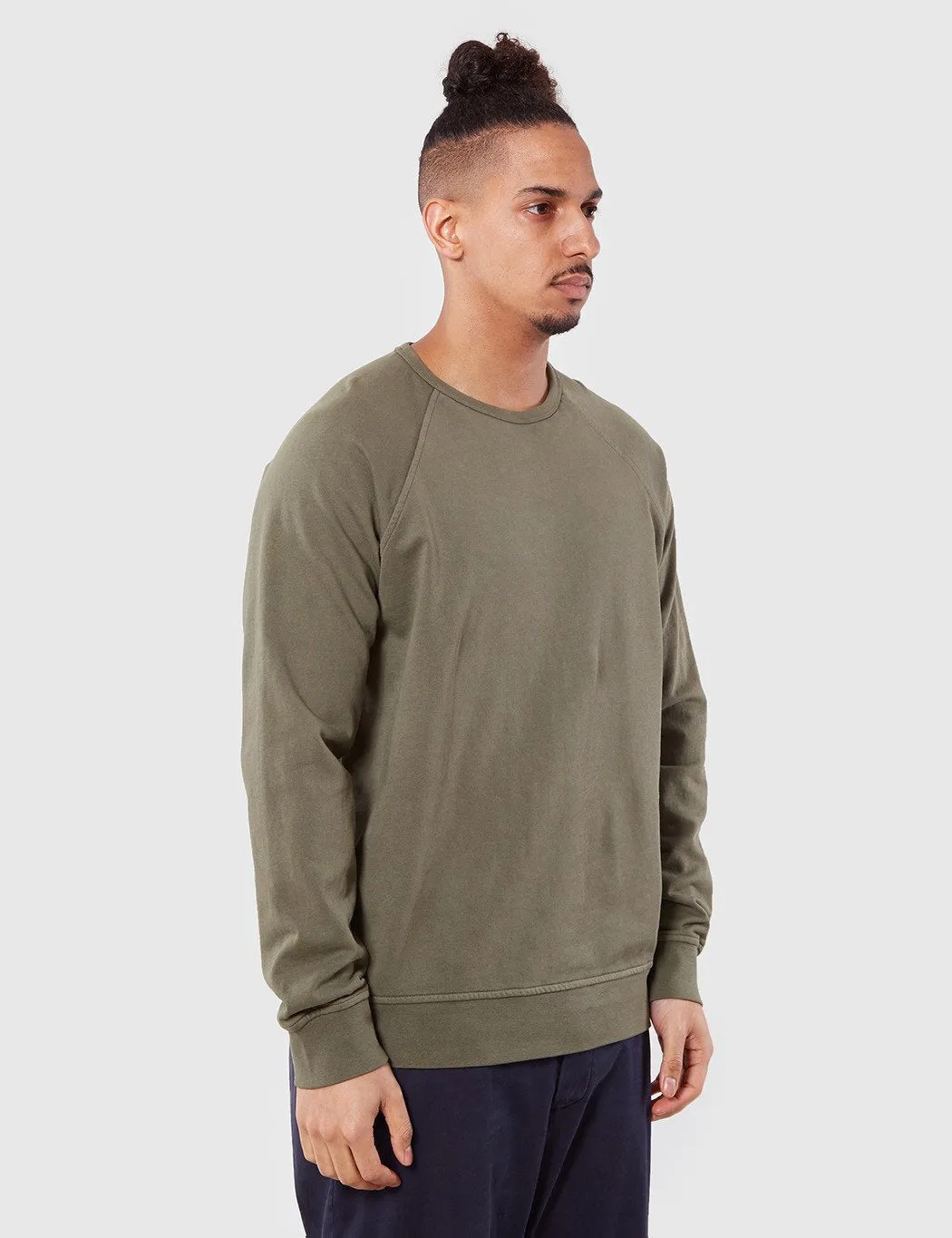 YMC Almost Grown Fleece Sweatshirt - Olive